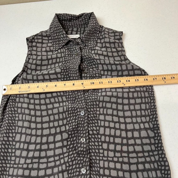 Equipment Women's Geometric Lucida Shift Dress Professional Gray Animal Print XS - Picture 8 of 10